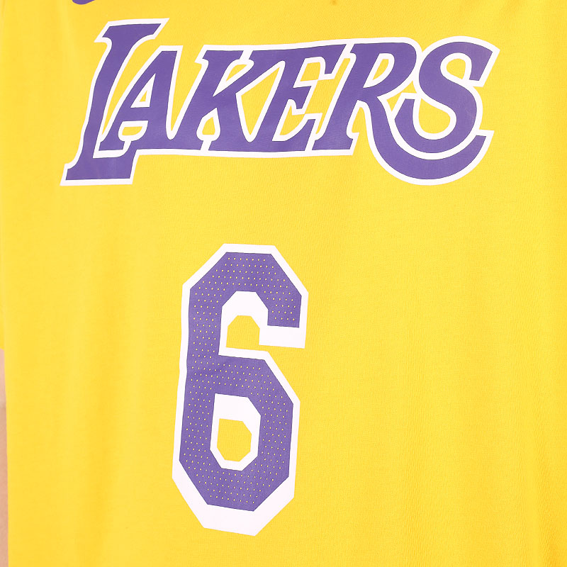мужская желтая футболка Nike Los Angeles Lakers NBA T-Shirt DR6380-728 - цена, описание, фото 2